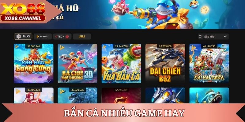 Bắn cá nhiều game hay