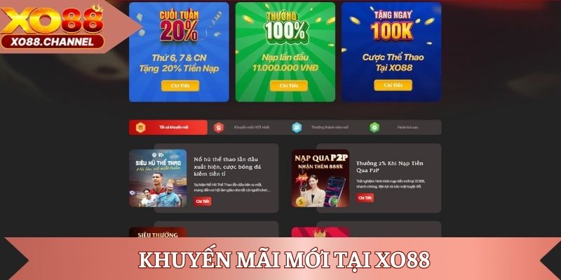 Khuyến mãi mới tại XO88 